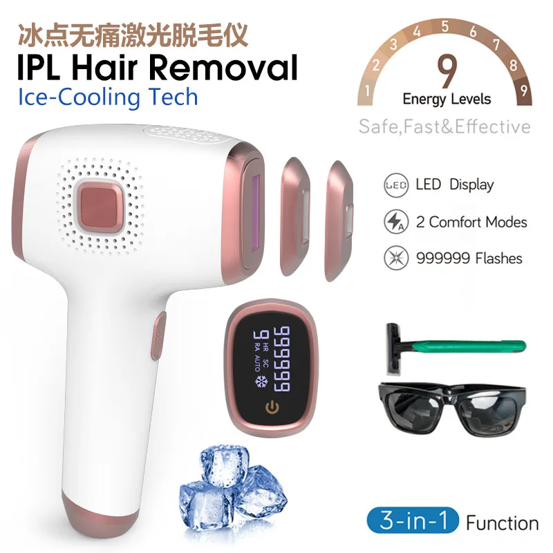 Professionelles IPL schmerzlose Haarentfernung Hautschönheitsgerät Heimgebrauch Therapie Hautverjüngung