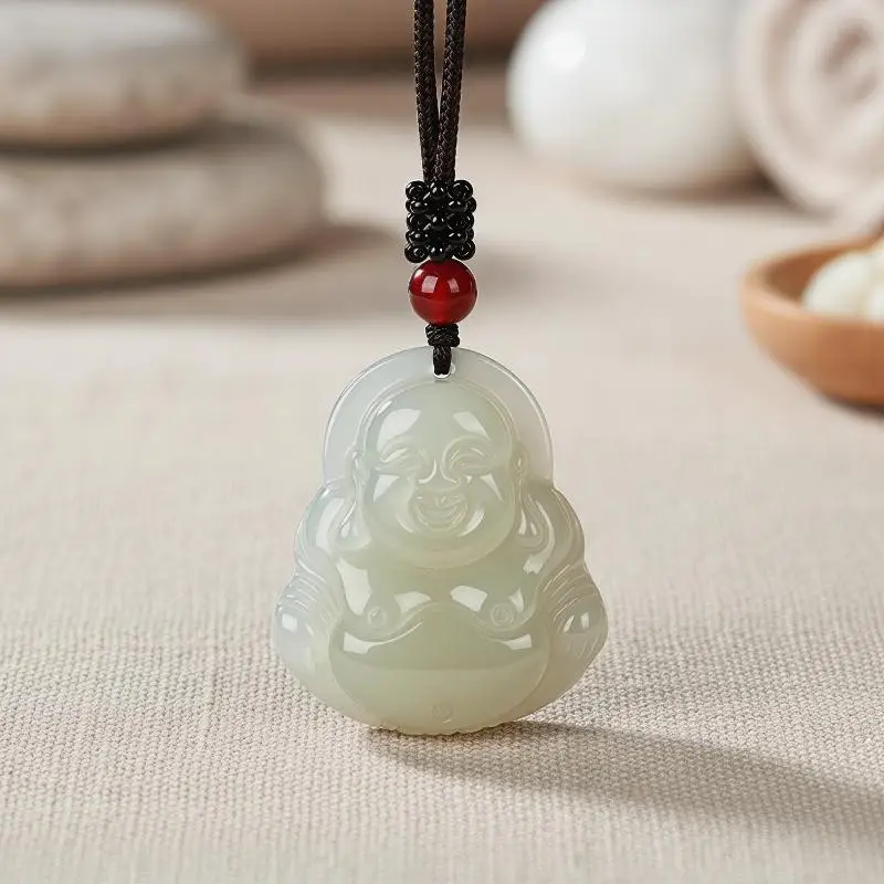 Maitreya Pendant Statue Necklace Fashionable Women's Wealth Jewelry Gifts For 2026 Summer