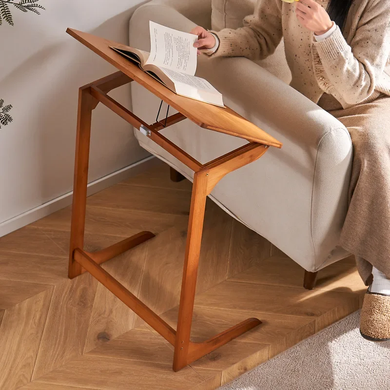 Bedside table Foldable computer table Home living room Small lifting table Sofa Small desk Office notebook sofa