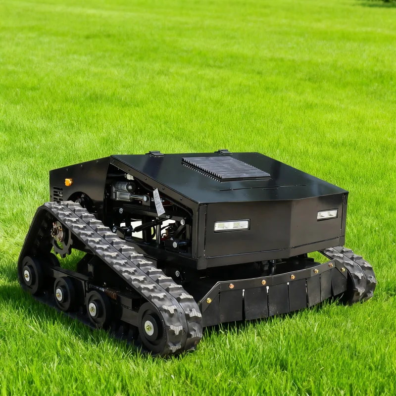 تخصيص ذكي التحكم عن بعد جزازة العشب 800 مللي متر قوة القطع الكفاءة 45 °   قبضة التسلق مناسبة للحديقة