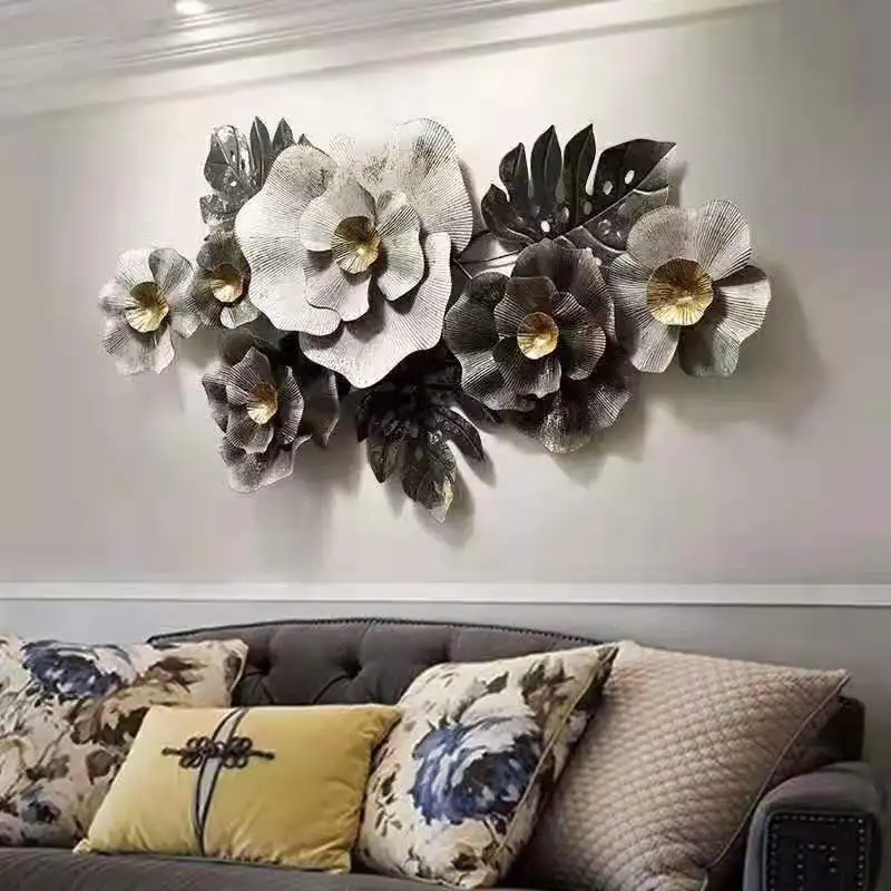 

Nordic Home Wall Decorations Creative Wrought Iron Wall Decorations Three-dimensional Wall Decorations Living Room Background