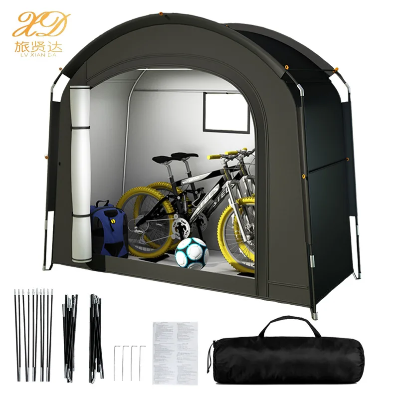HYS new outdoor large space storage tent weatherproof and insect-proof portable outdoor storage bicycle tent
