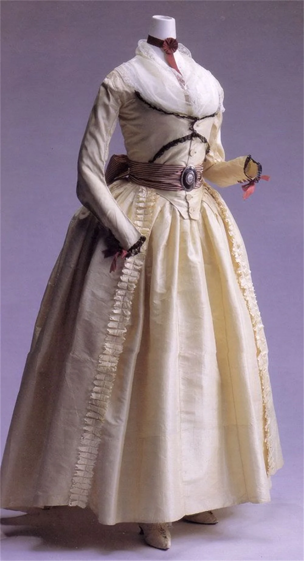 1790s French Revolution Costume Redingote Dress 18th Century Robe A La Francaise Victorian Rococo Marie Antoniette Ball Gown