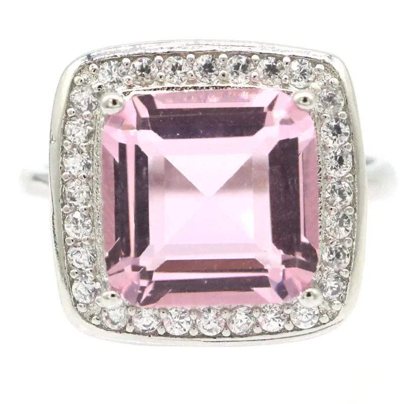 

5g Real 925 Solid Sterling Silver Rings Customized London Blue Topaz Green Amethyst Kunzite Rhodolite Garnet CZ Women Engagement