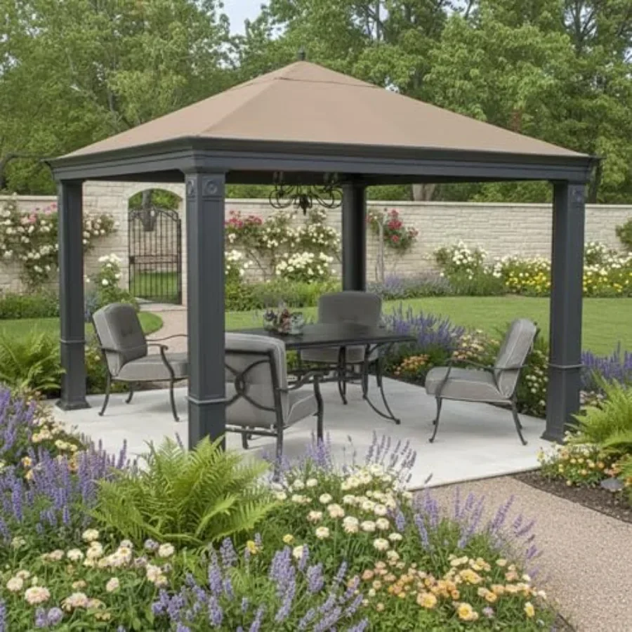Heavy Duty Reinforced RipLock 500 Replacement  Top Cover Compatible with Tiverton Series 3 10' x 12' Gazebo Models SA-585 DPCI