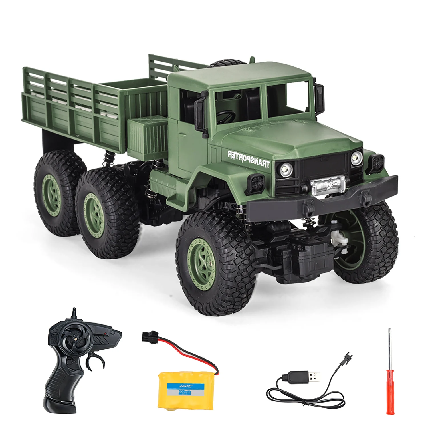 

Пластик 1/18 JJRC Q69, военный грузовик с радиоуправлением, 6x6, электрический радиоуправляемый автомобиль, грузоподъемность 0,5 кг, многотерьерные игрушки для восхождения наклона