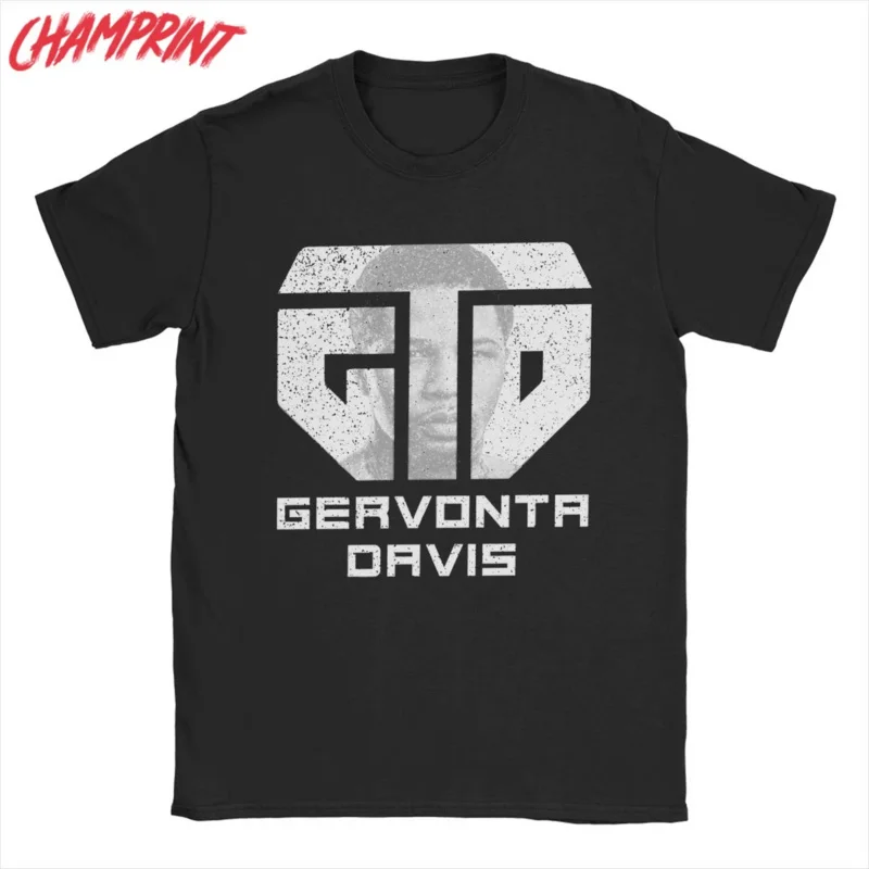 Men T-shirts Gervonta Davis tank casual pure cotton tee shirt Short Sleeve T shirts crewneck clothing 4XL 5XL 6XL