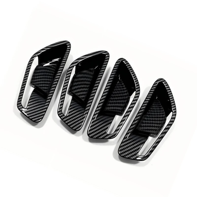 For Hyundai Tucson NX4 2022 2021 Car Trim Carbon Fiber Styling Inside Door Handle Cover