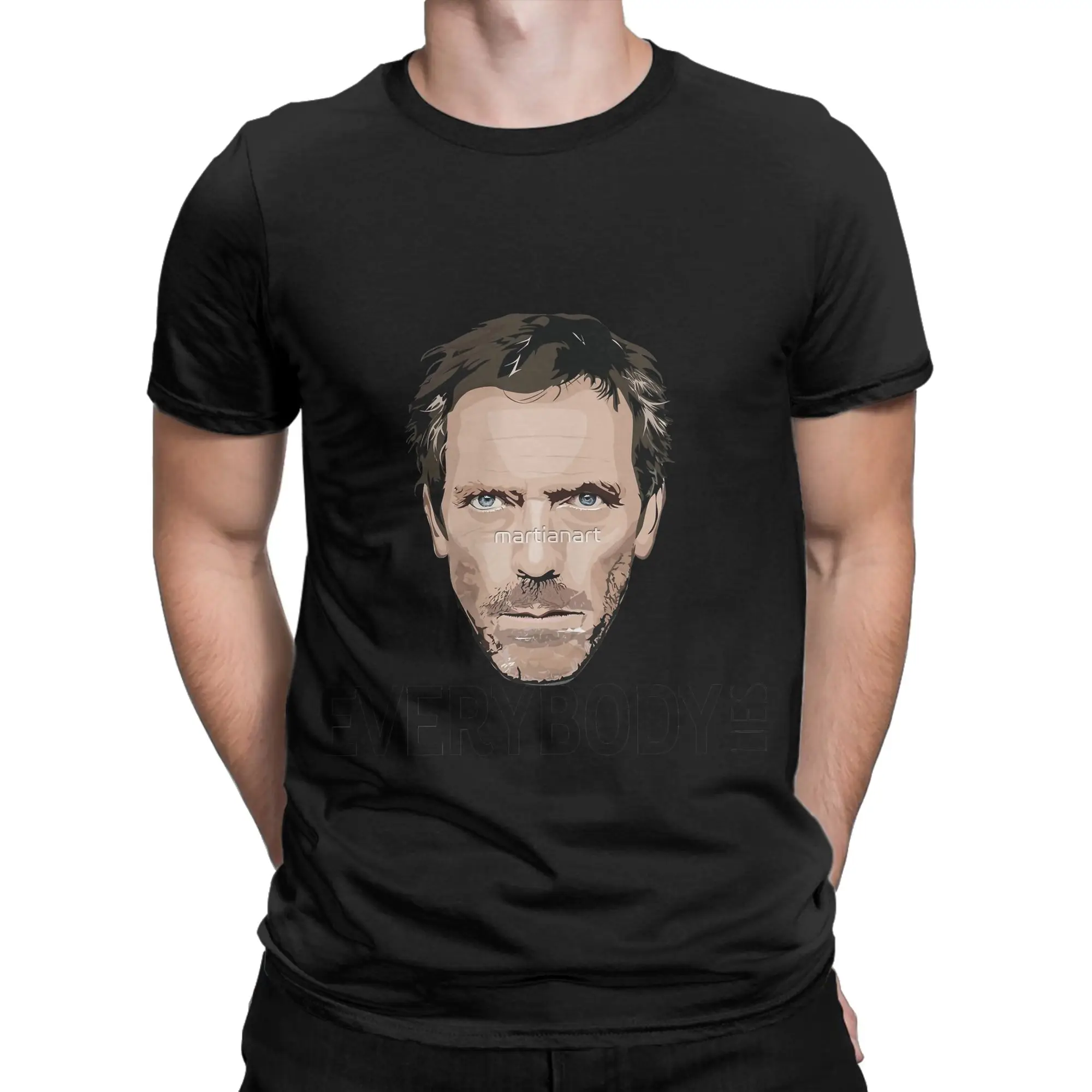 House Everybody Lies Funny 100% Cotton T-Shirt House M.D Tees Tops For Men