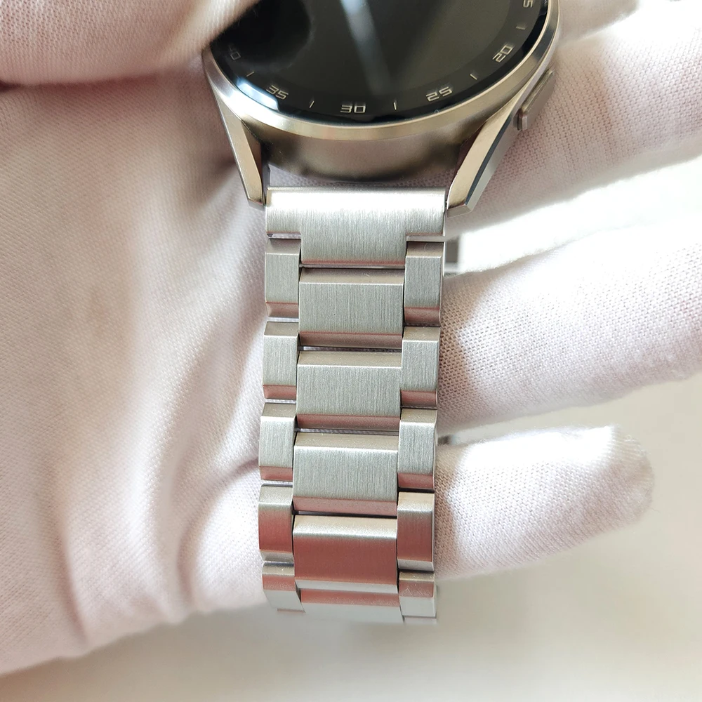 22mm Stainless Steel Strap For HUAWEI WATCH 4 Pro/GT 3 Pro 46mm/Ultimate Link Bracelet For Amazfit GTR 4/Suunto Vertical Strap image 2