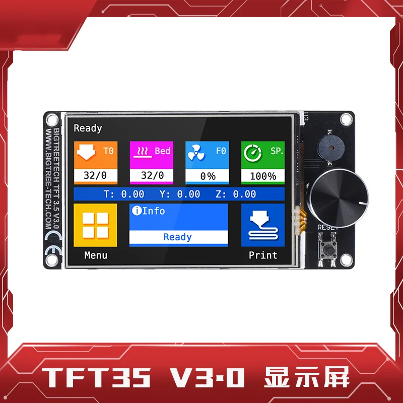 

BIGTREETECH TFT35 V3.0.1 Display Screen 3D Printer Accessory Touch Screen 3.5 Inches