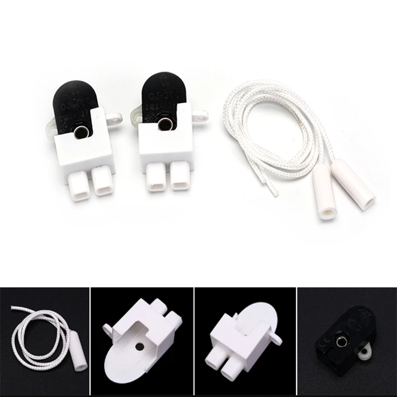 2pcs Cord-operated Switch Repair Replacement Lamp Switches For Office Single Pull Control Switch Eu Wall Led Lamp Light Cable