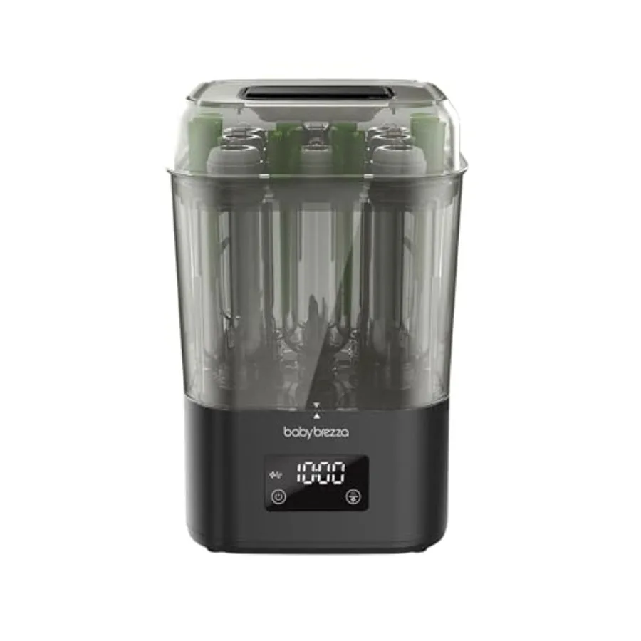 

10 Minute SuperQuick Bottle Sterilizer + Dryer - Large 8 Bottle Capacity - Steam Sanitization – Universal Fit for All Bottles: P