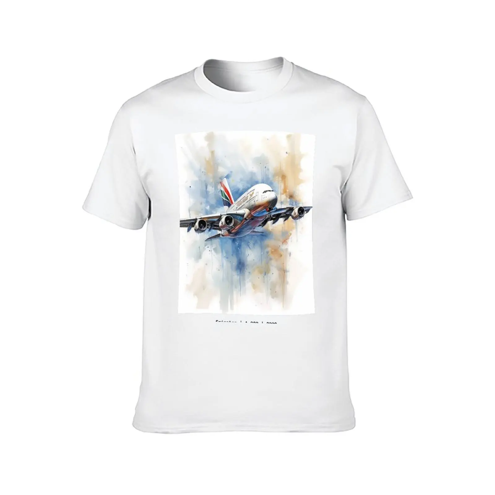 Emirates A380 2008 Airbus Super jumbo Jet A380 Art Art Gift T-Shirt man clothes summer tops mens designer t shirt