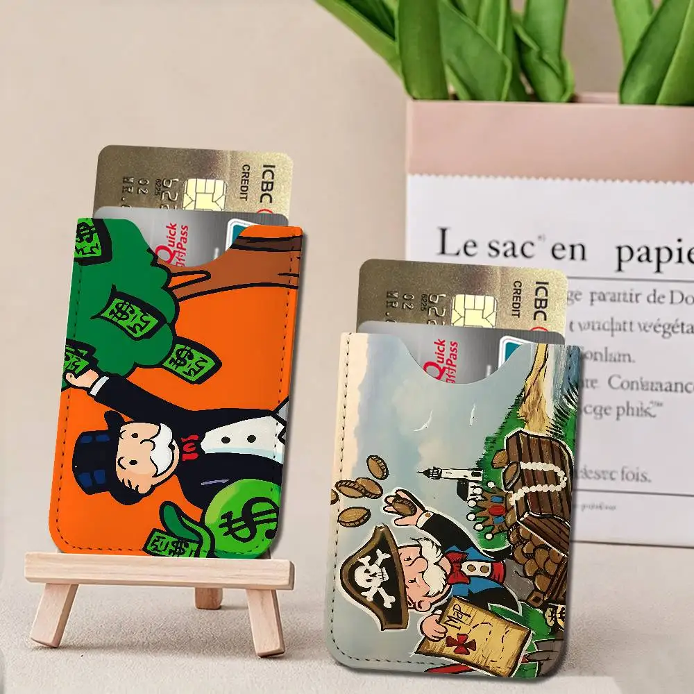 M-MonopolyS M-Millionaire PU Leather Card Holder Sleeve for Credit Cards,Secure/Slim Design, Travel Storage Essentials