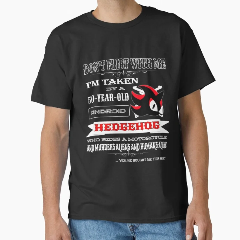 

Ultimate Lifeform Sonic Shadow The Hedgehog Character Graphic T-Shirt Y2K clothes Cartoon Short Sleeve Anmie print All size tops