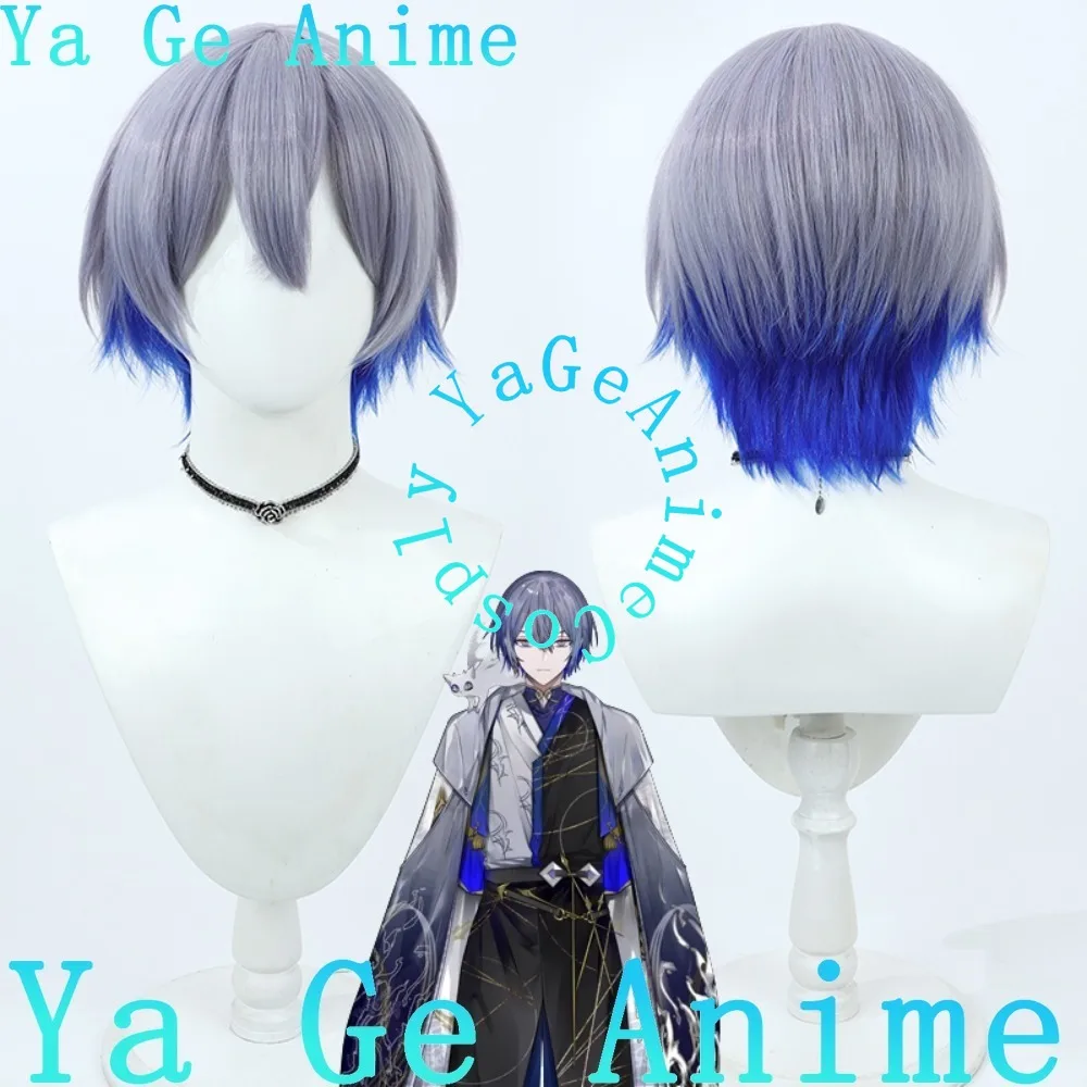 

Virtual VTuber Koyanagi Ryou Cosplay Wig Two-Tone Inside Outside Anime Games Halloween Party Synthetic Heat Resistant Hair