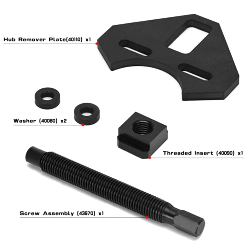 40100 Wheel Bearing Hub Remover Tool Mount Kit Alloy Steel Universal Disassembly Tool For 5 6 8 Lug Hubs