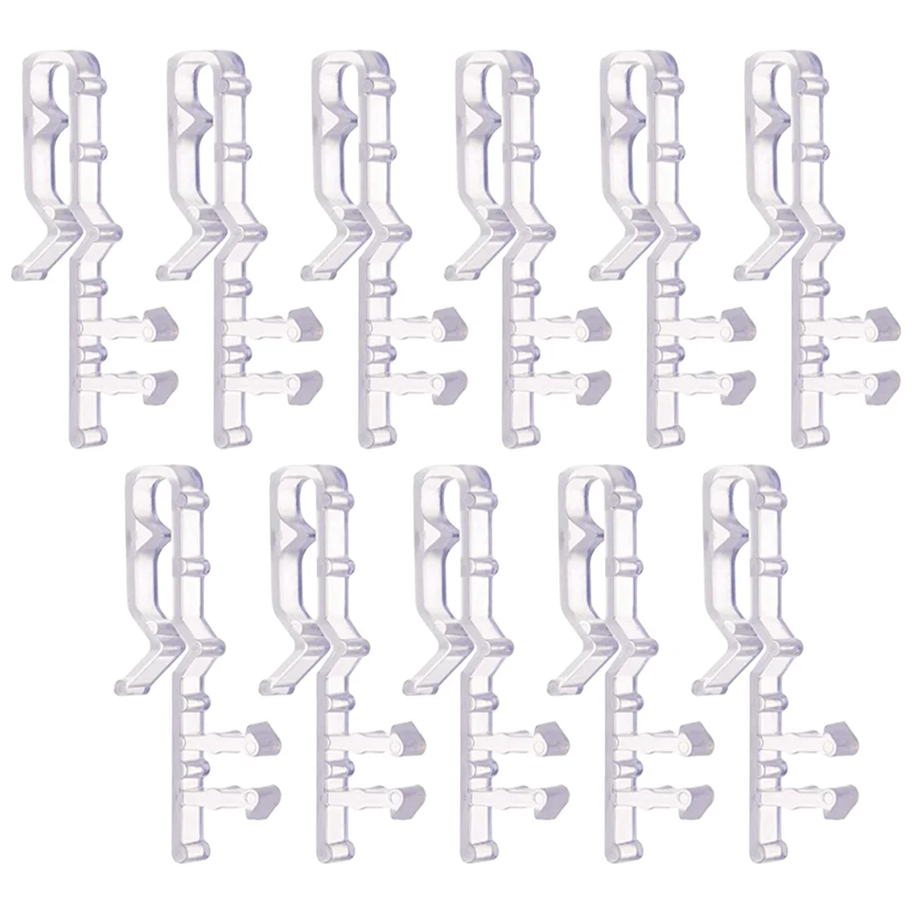 12 Pcs Blinds Accessories Sheer Curtains Plastic Clips Valance Installation Tool Replaceable