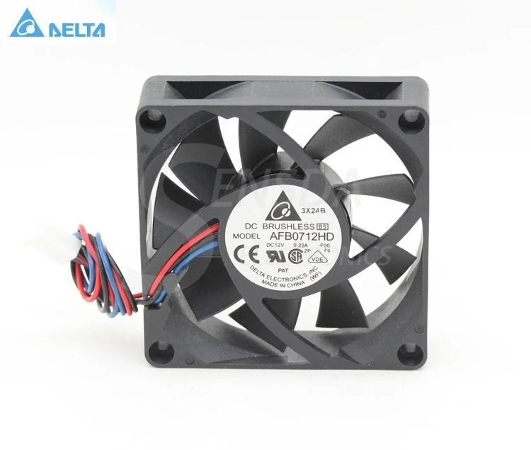 

Для delta AFB0712HD-F00 7 см 70 мм 7020 DC 12V 0.22A 3-контактный процессор компьютер pc корпус осевой квадратный Вентилятор охлаждения