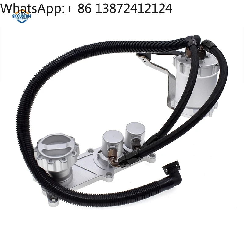 

SK CUSTOM CNC Aluminum Oil Catch Can Kit for Audi B9 S4 S5 SQ5 3.0 TFSI V6T EA839 Engine