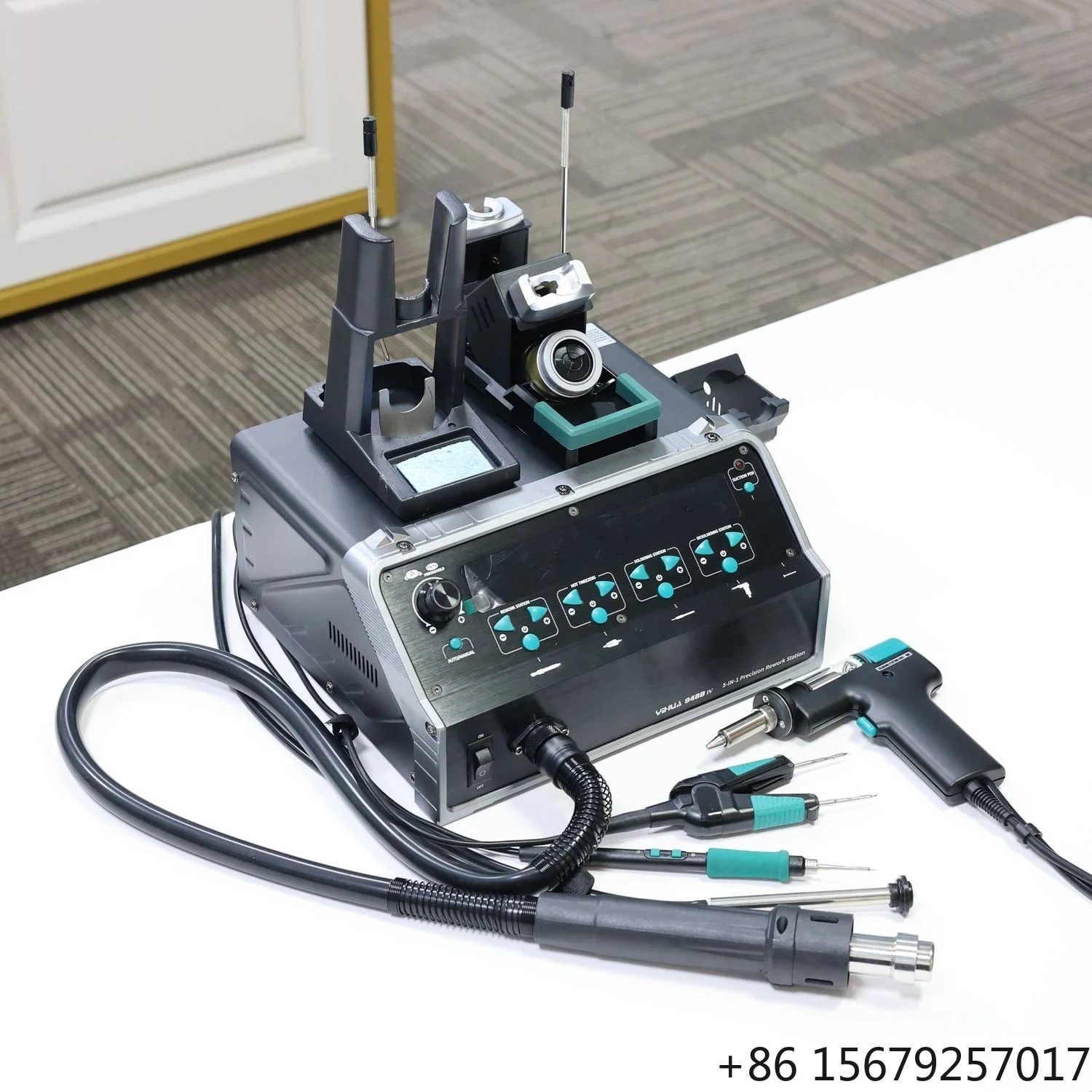 YIHUA-948D IV 5-in-1 Multifunction Repair Soldering Station Hot Air Gun Solder Suction Gun Precision Desoldering BGA PLCC Chips