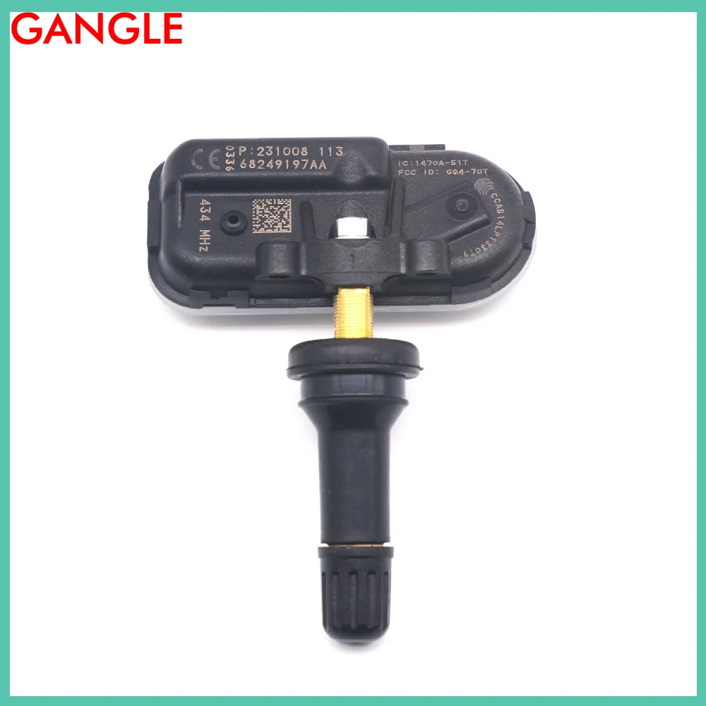 4PCS TPMS SENSOR FOR 2014 2015 2016 2017 2018 JEEP CHEROKEE TIRE PRESSURE SENSOR TPMS 433MHz 68249197AA 68185570AA 68239720AA