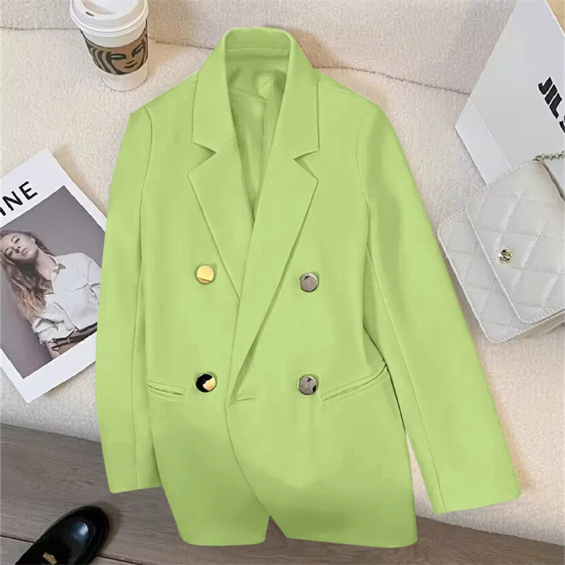 New Women's Suit Coat Loose Elegant Sports Casual Blazer Korean Fashion Luxury Jacket Spring Autumn Solid Color Ladies Clothing