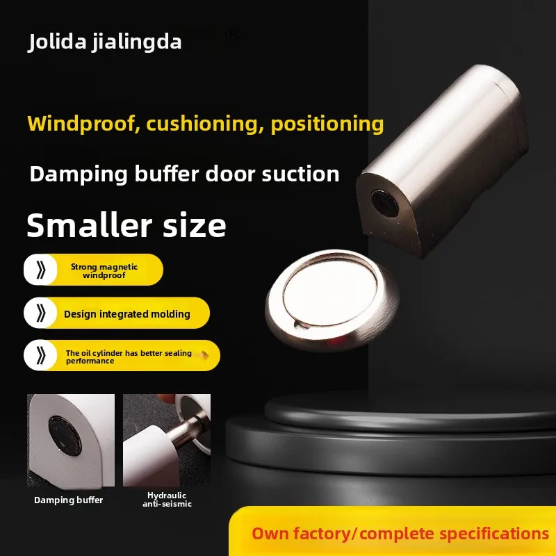 Heavy Duty No Drilling Strong Magnetic Invisible Door Stopper with Anti Collision Silent Windproof Design for Wooden Room Doors