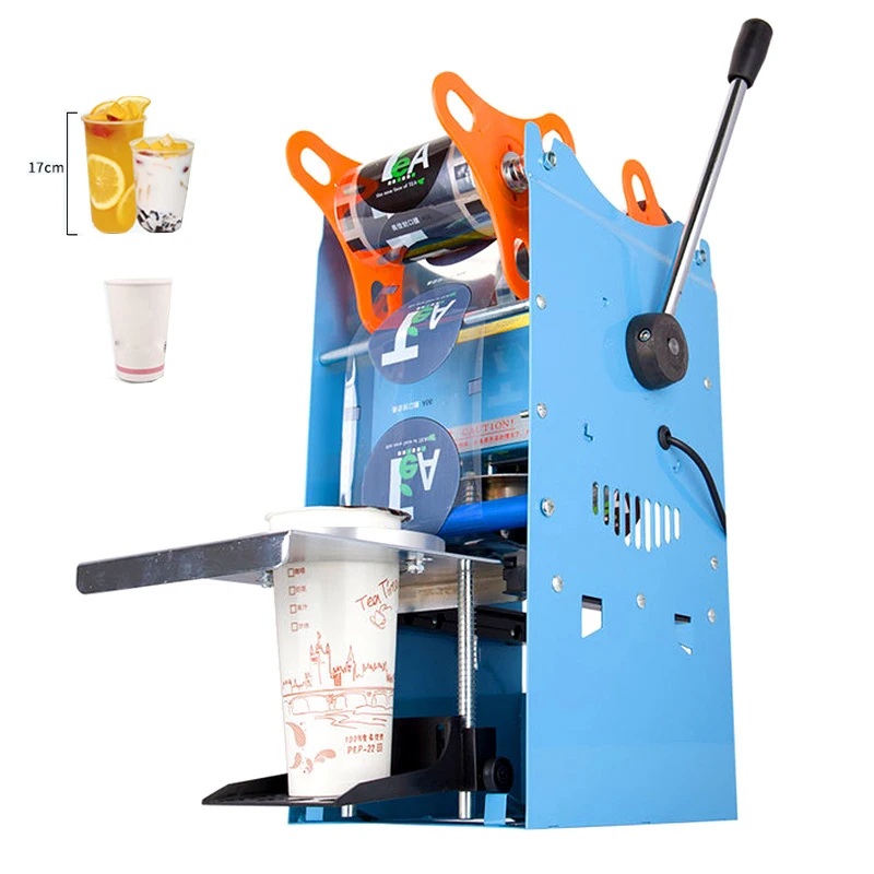 Bubble Tea Shop Equipment Small Pearl Milk Tea Cup Sealing Machine Manual Cup Sealer Boba Tea Machine