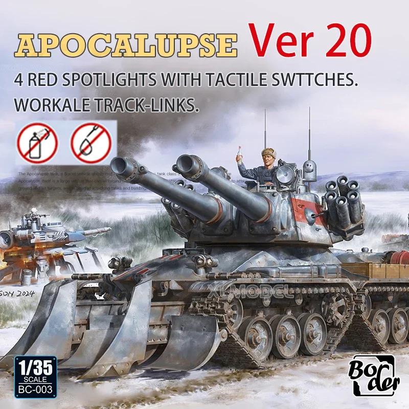 

BORDER Plastic Assembled Model Kit BC-003 Ver 2.0 Apocalypse with activity tracks DIY toys 1/35