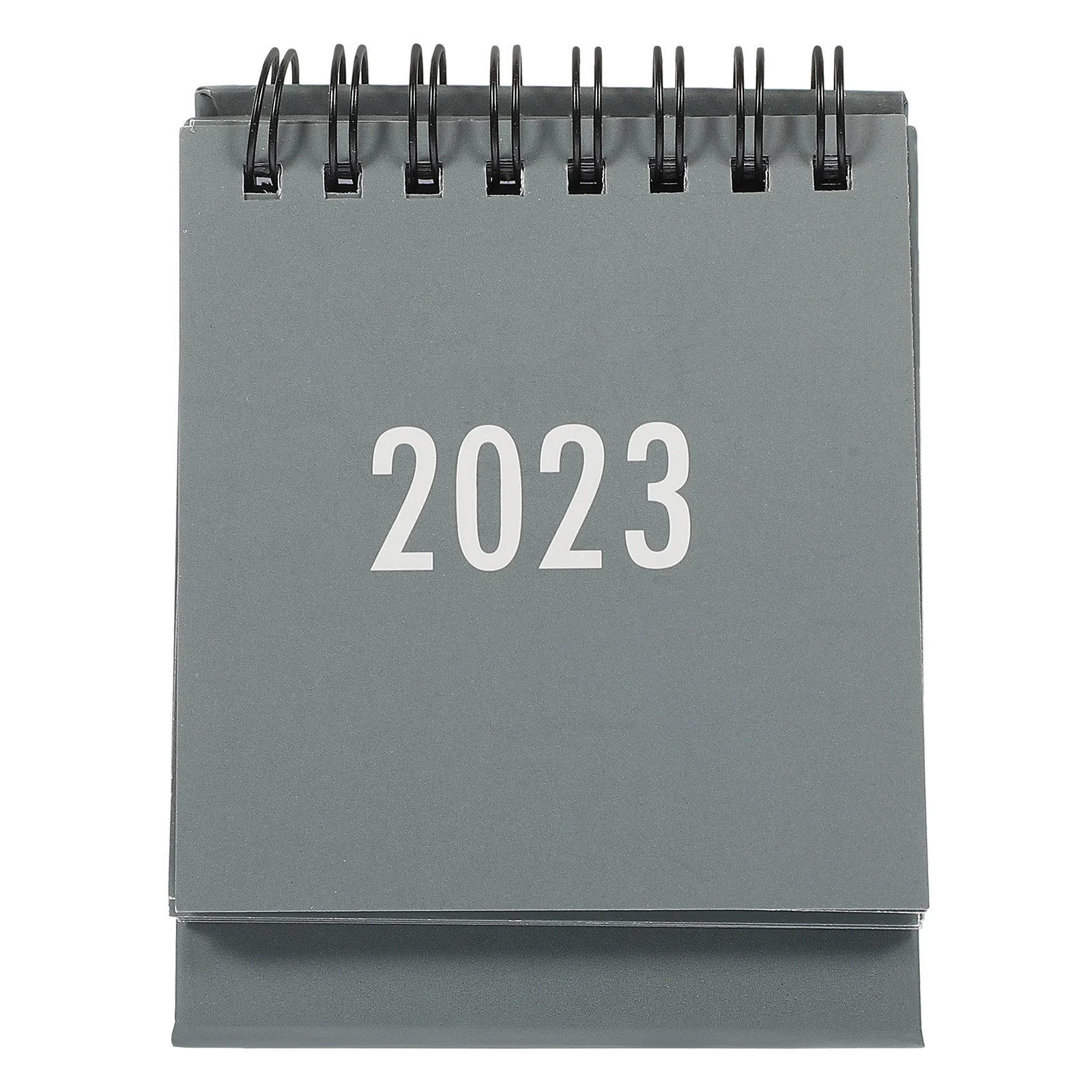 Pocket Calendar 2023 Mini Desk Desktop Decor for Home Grey Student Gift Lovely Office