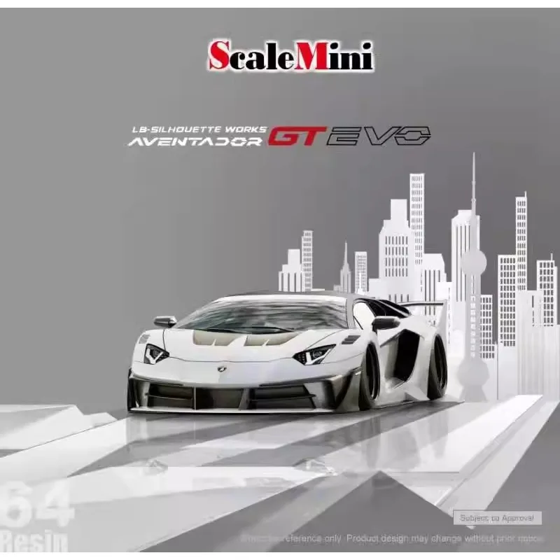 1:64 جسم عريض LBWK Aventador GT EVO مجموعة نماذج سيارة من الراتنج المحاكاة المصبوبة، لعبة أطفال، ديكور للبالغين.
