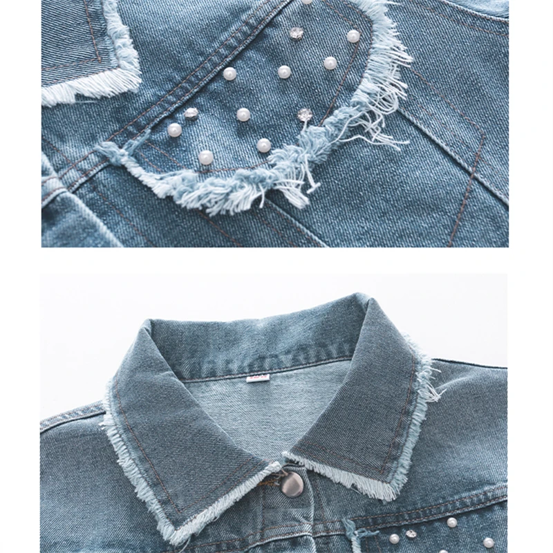 Fashion Kids Girls Denim Clothing Suit Skirt and Jacket 2 Piece Set for Teens Child Casual Streetwear Outfit Cowgirl Clothes Set 4