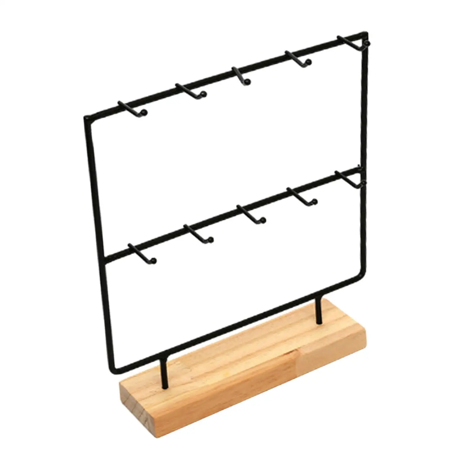 Jewelry Display Rack with 10 Hooks for Organizing Accessories