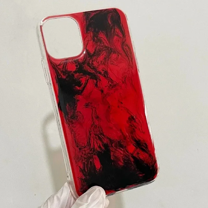 

4055 Original 3D Handmade Cell Phone Case Bloody Flame Dark Gothic Art Horror Punk Style Customized Halloween Christmas Gift