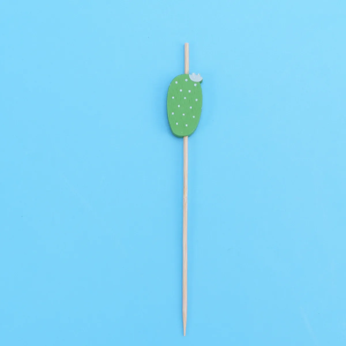 

100Pcs Wooden Food Picks Premium Disposable Bamboo Fruit Skewers for Drink Appetizer Party Wedding Baby Shower Decoration