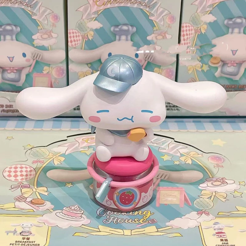 Genuine MINISO SanrioBlind Box Cinnamoroll Cooking Hut Series TidePlay Ornaments Model KawaiiAnime Doll Decoration ChildToy Gift