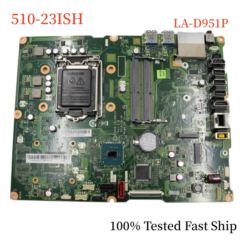 

LA-D951P For Lenovo 510-23ISH AIO Motherboard 00UW376 H110 LGA1151 DDR4 Mainboard 100% Tested Fast Ship