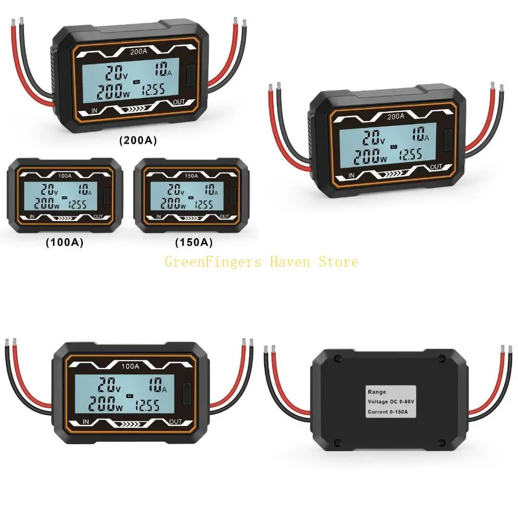 F68D 100/150/200A Power Watt Mess Mess Power High Wechselstromspannung AMP Meter professionelles