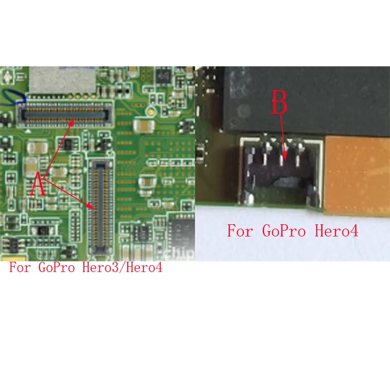 2-10Pcs Lcd Display Screen Battery Camera Speaker Button Flex FPC Connector Plug Board For GoPro Hero 3 4 Go Pro Hero3 Hero4