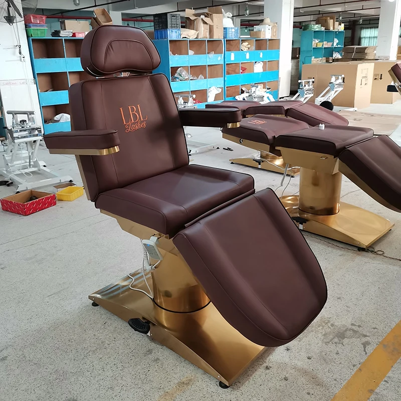 Great Foshan Factory Hot Sale New Arrival High Quality Black Cosmetic Electric Eyelash Facial Beauty Salon Bed