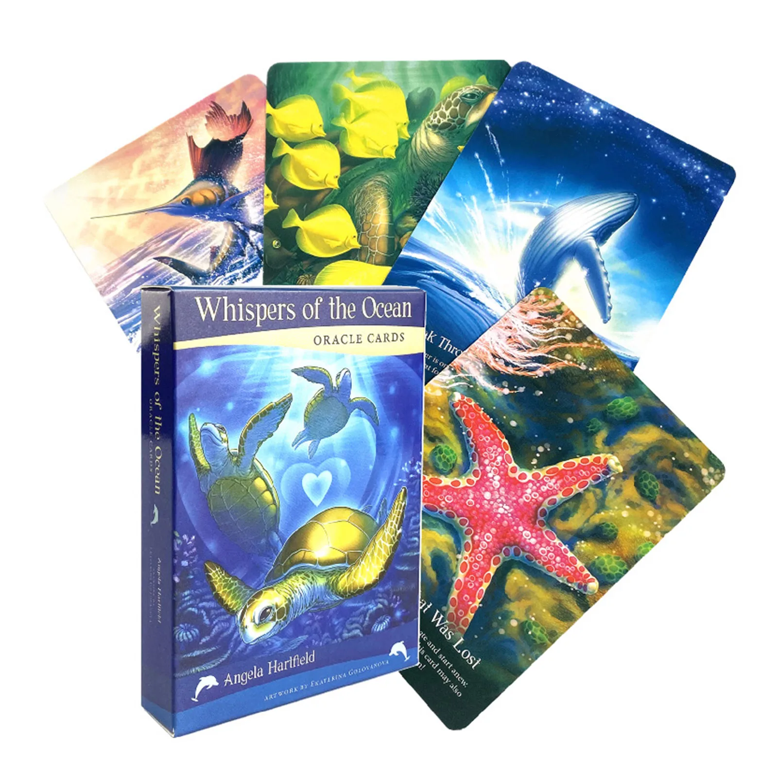 Tarot Cards Whispers of the Ocean Oracle Cards Games Set Party Entertainment Board Games for Adult Children Party Fun Board Game