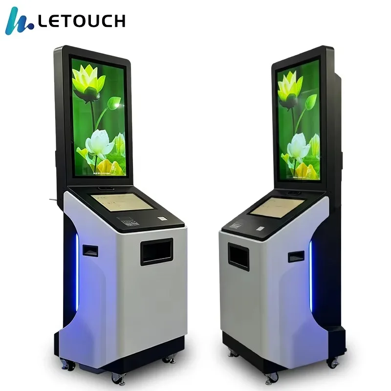 Customizable Dual-screen 32-inch 43-inch All-in-one Self-service Terminals for Government Banking Exhibition Applications