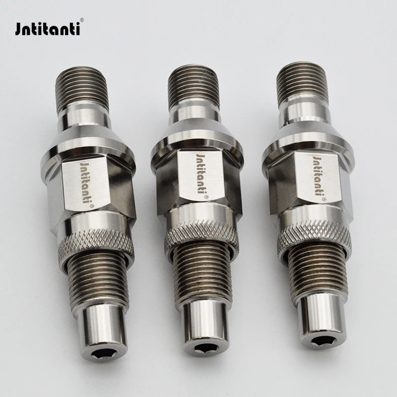 

Jntitanti factory 10.9 grade Gr.5 titanium alloy auto locking wheel nut wheel stud convert M14*1.5mm