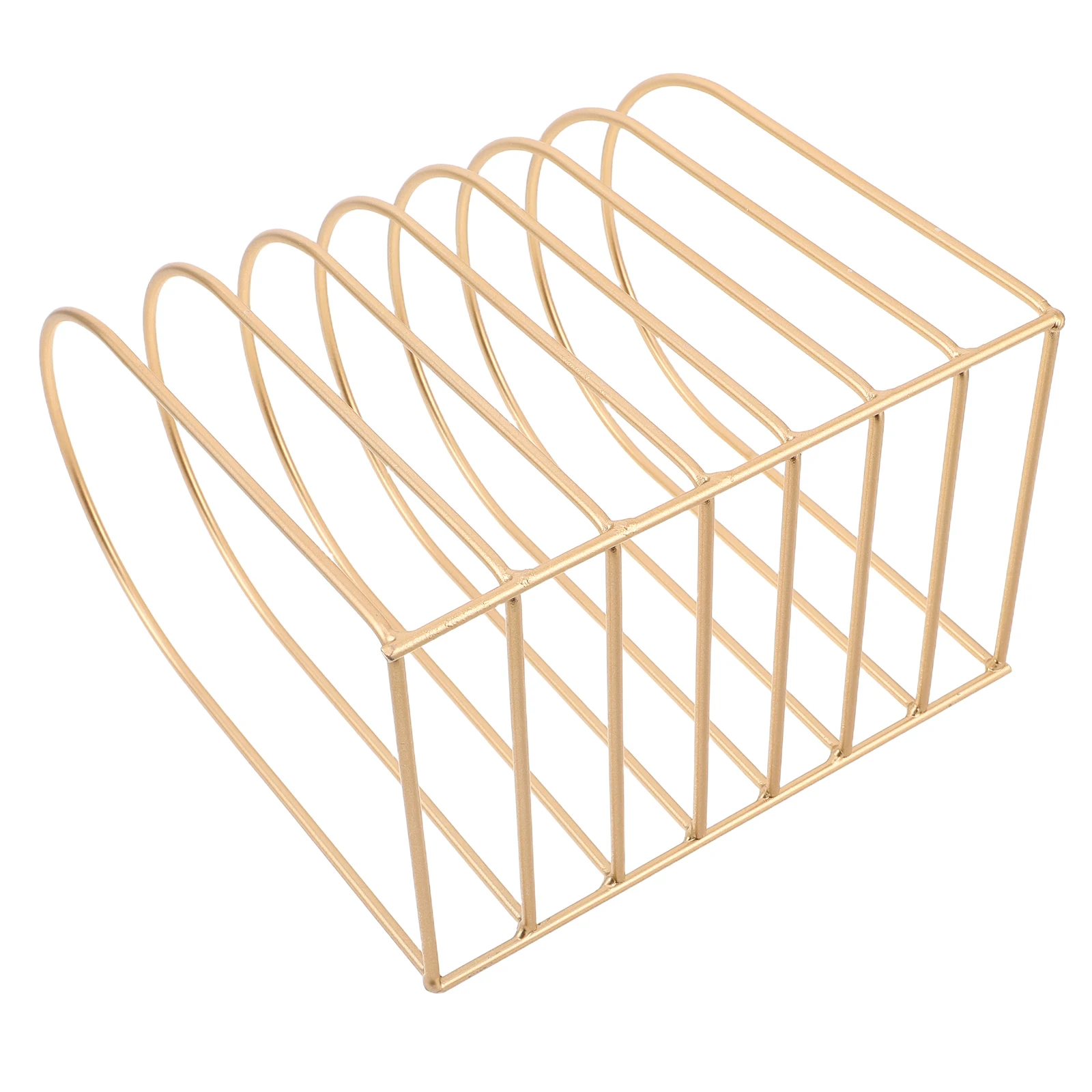 

Stylish Magazine Holder for Desk Iron Metal Organizer Space Saving Design Ideal for Home Office Bedroom Desktop File and Book