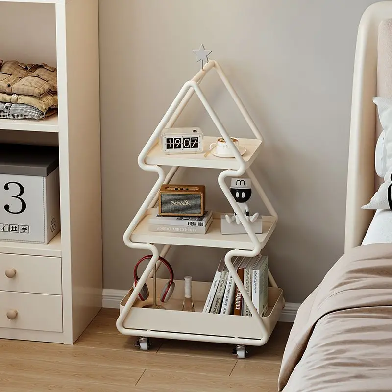 Christmas Tree Shape Shelf Fashion Scandinavian Style Nightstand Shelf Simple Modern Bedroom Bedside Creative Shelf Sub