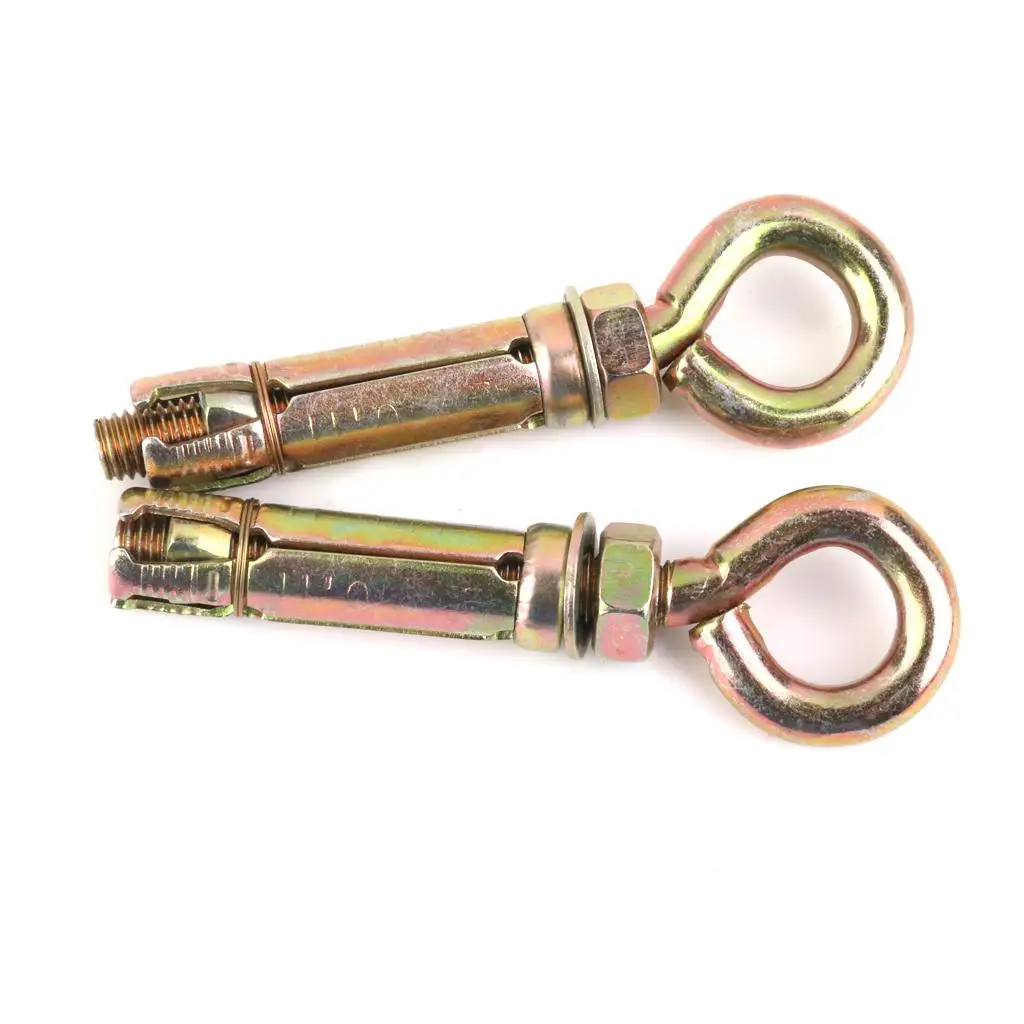 2 × 16 مم مسامير توسيع السكك الحديدية، خطاف مغلق، مرساة، مسمار ذو عين،