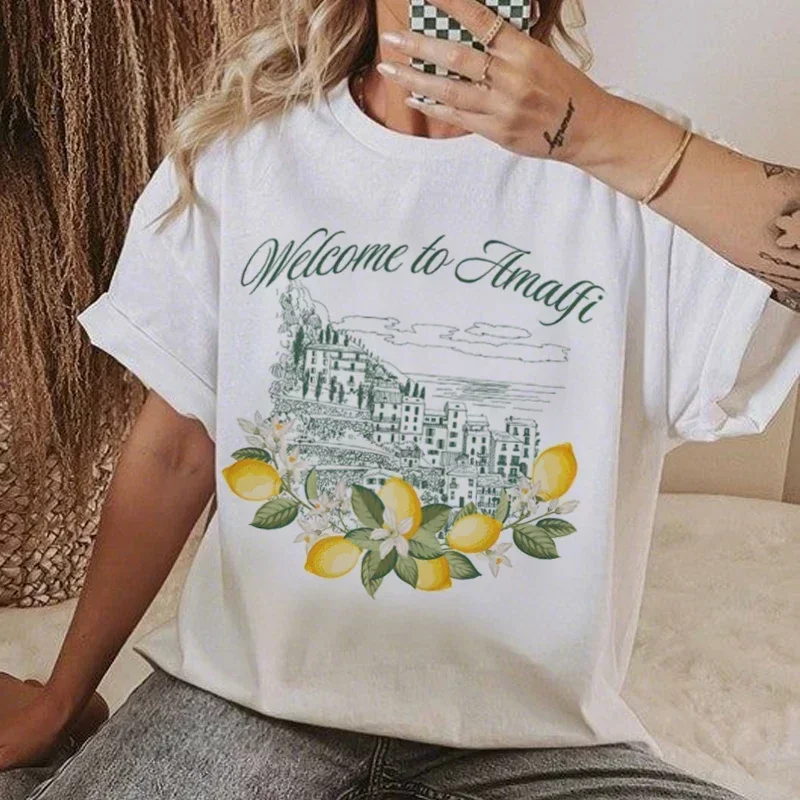 Customizable Graphic Tees for Women  Acid Washed Cotton T Shirt  Loose Round Neck Blouse Tops  Personalized Design