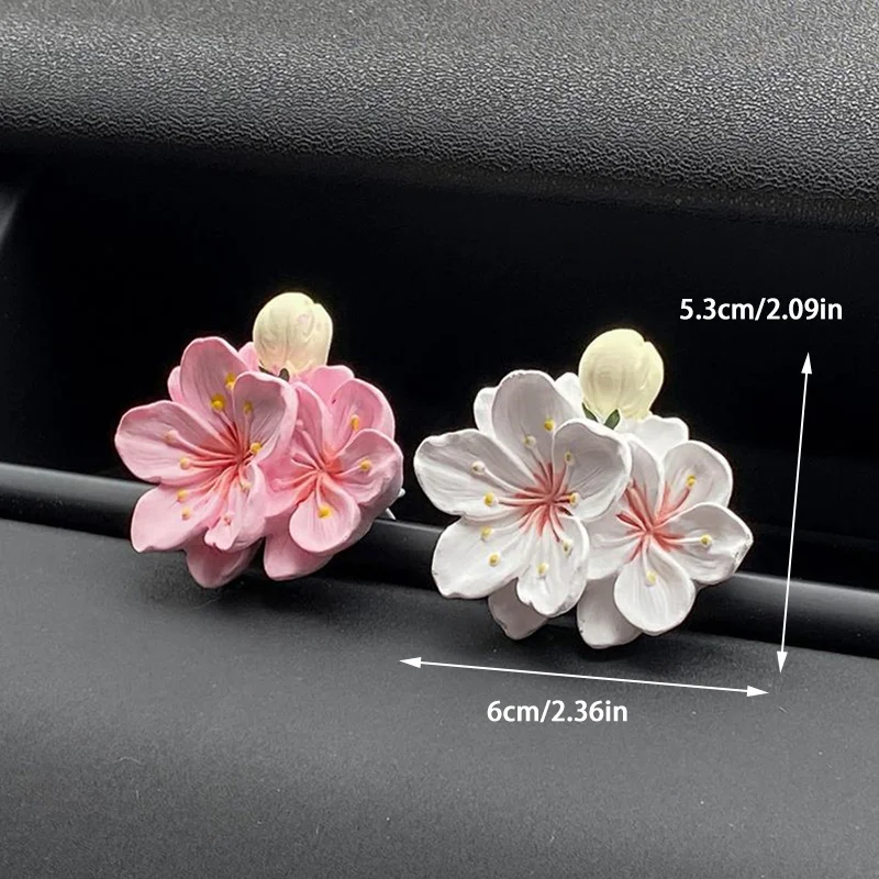 1pc Car Fashion Small Exquisite Perfume Clip Flower Shape Air Outlet Car Air Freshener Aroma Diffuser Car Decoration Accessories - view 4